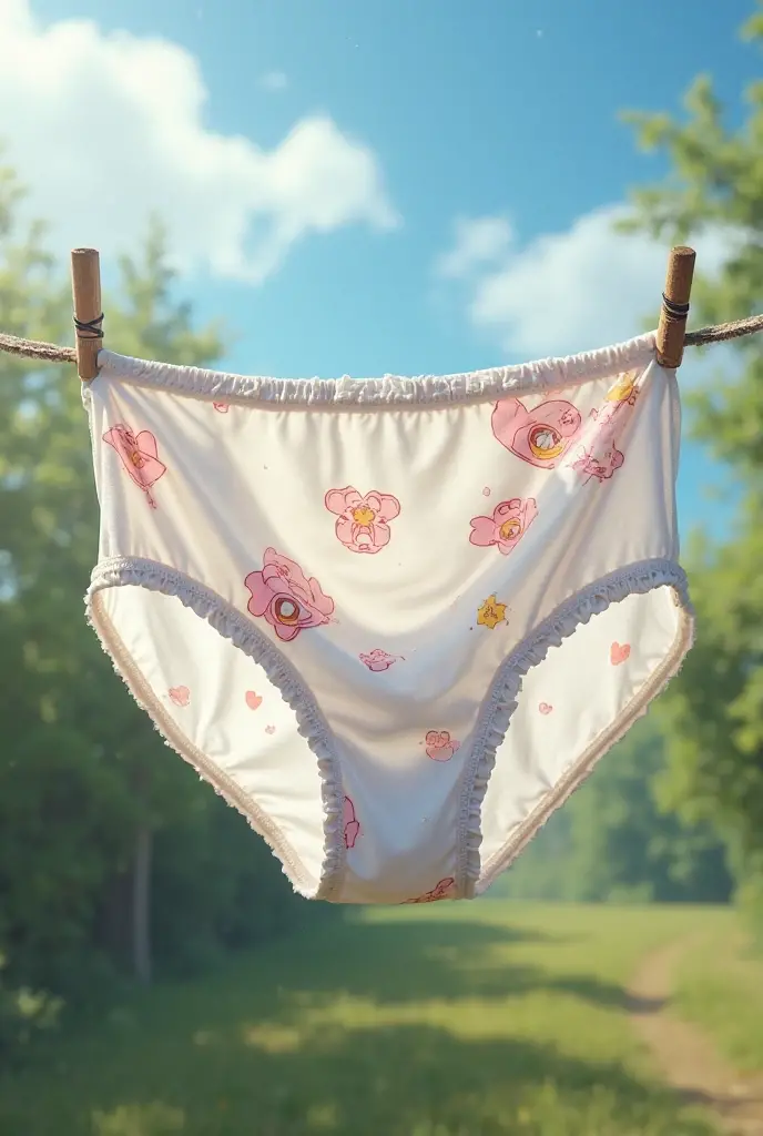 (((white printed panties for kids)))、is standing、Standing Pose、panties focus、((top-quality、8K resolution、Master masterpiece))、A MILF、30 yers old、mothers、bbw、(((Skirt lift)))