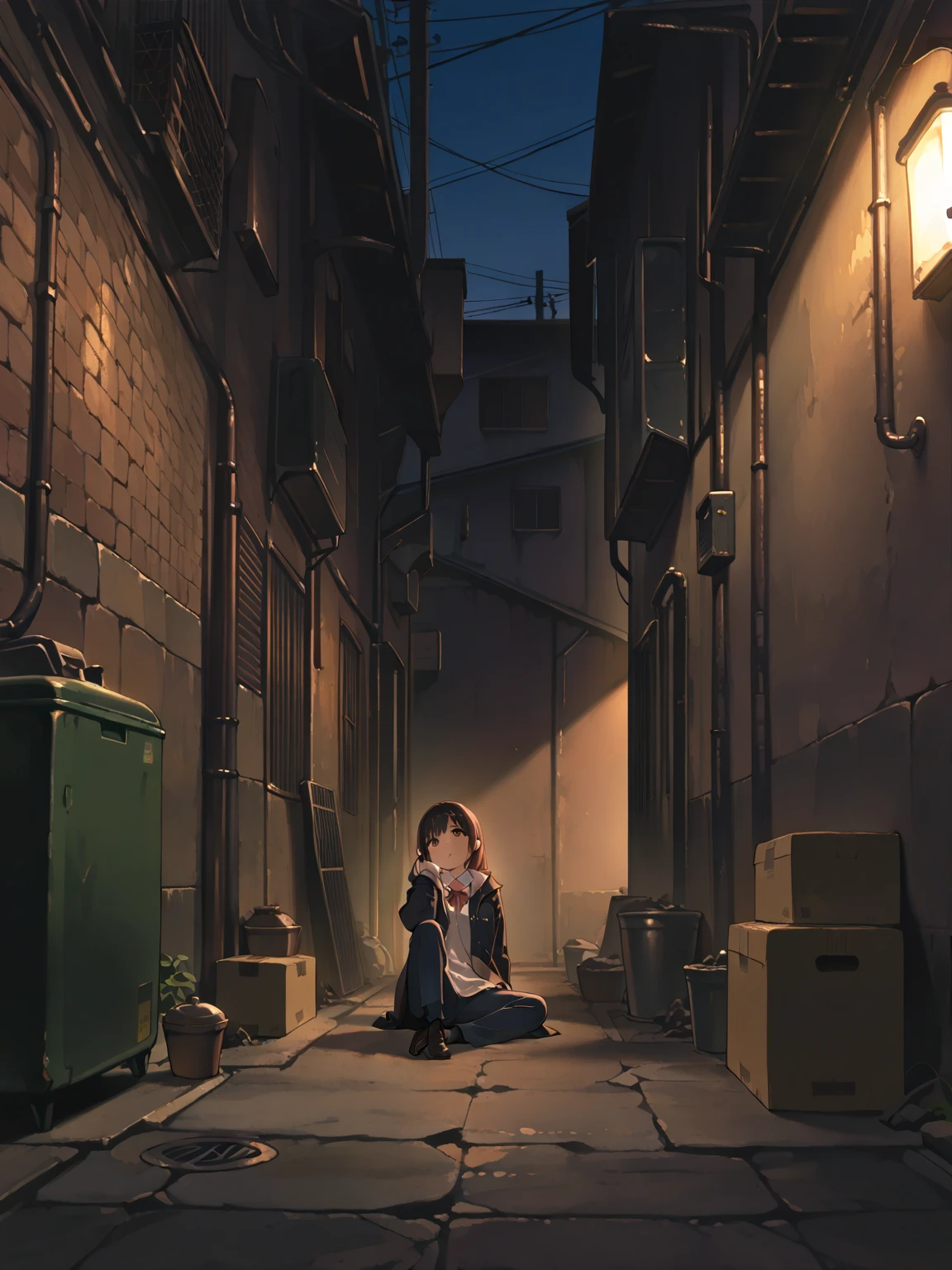 Ochako Uraraka having ??? on some stairs 