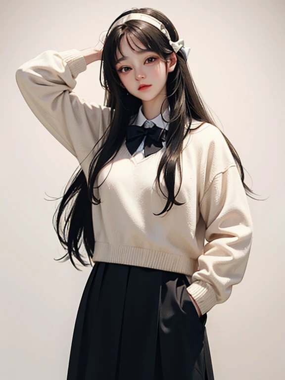 young girl, long hair realistic, vivid image, masterpiece, (best quality: 1.2), hyper detail, realistic, hd, high quality, cinematic light, ray tracing, ultra high resolution, uhd, (ultra lifelike: 1.5,), complex detail, detailed texture, fine detail, high quality shadows, beautiful skirt, full body, standing, panties walking, sexy pose, seductive pose, thin hips, long legs, small chest.
