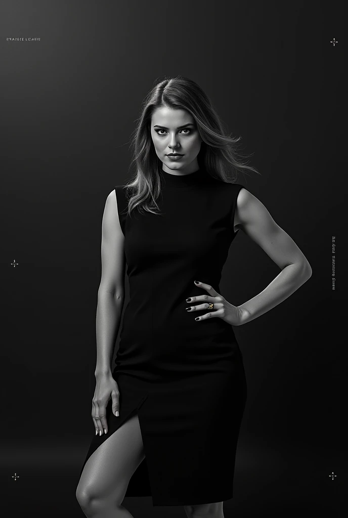 (black and white: 1.5),photographie monochrome,Beautiful shots, prime, Femme blonde célibataire d’une sublile beauté exquise, Ultra feminine, tout le corps, The most beautiful face, long hair, wavy hair, (porter une tenue rouge: 1.5) ,beautiful dress, (Wear red high heels), Sit on the couch, arms outstretched, Modern high society background, (black and white filter: 1.5), (be anatomically correct: 1.5), 1980s photographic style, Image taken from dynamic range, plan ultra large, photorealism, profondeur de champs, hyper realistic, 2.5D rendering,Precise hands:1.5,precise weapons:1.5,Precise legs:1.5,pose parfaite:1.5