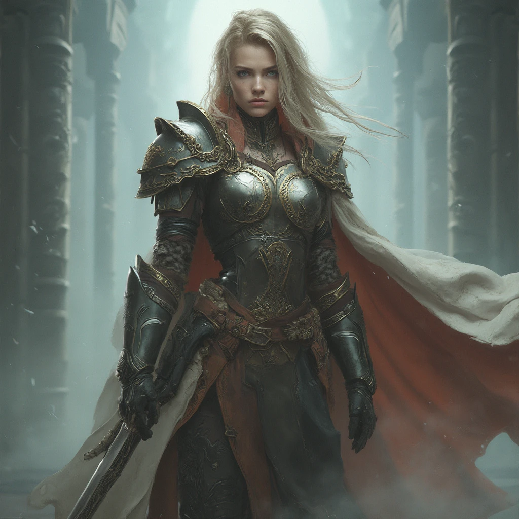 1girl cosplay warrior, solo, (masterpiece, best quality:1.2)