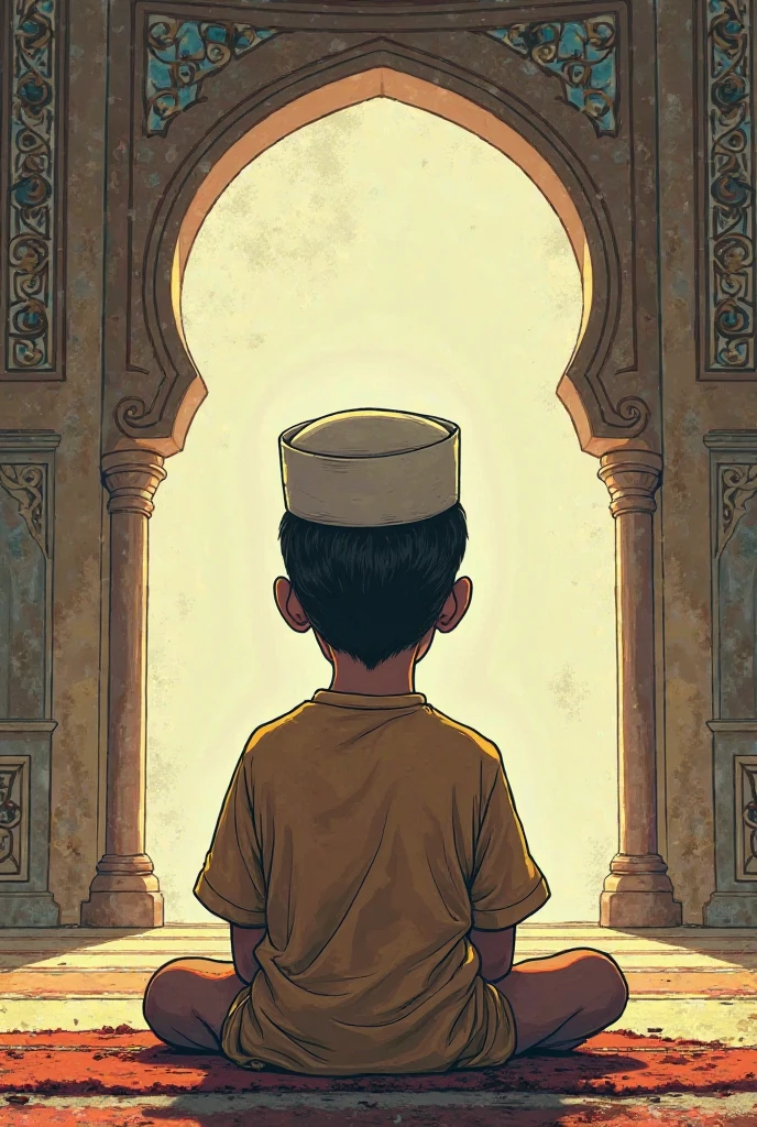 I want an islamic boy without showing his face