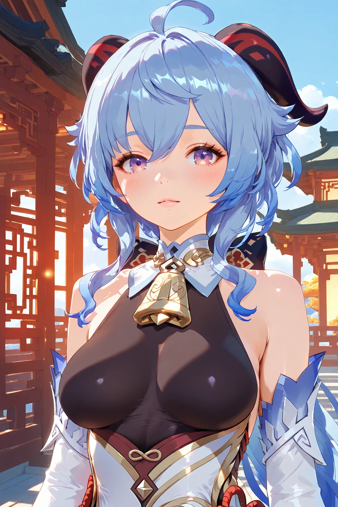 Yelan Genshin Impact, Iwhole body, (NSTDA.:1.2), (10, beste-Qualit, master-piece: 1.4), ultra-high resolution, (lifelike, photorealistic portrait: 1.48), 20 age, Cute Girl, (Look neatly through the bikini:1.11), Famous Japanese actors, Beautiful breasts, Blue Eyes, Head tilt, cowboy shot, from the side, looking at the audience, expressionless, Beautiful lake, Zeiss 150mm F/ 2.8 Hasselblad, Whole body, foot, Ultra-Wide Angle