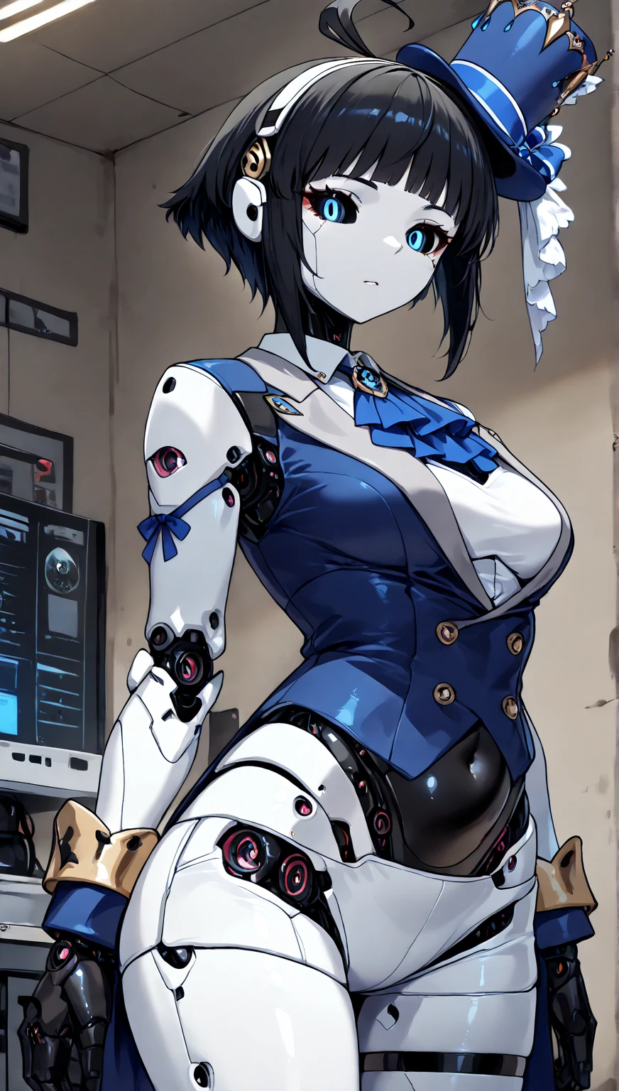nsfw, ((Best picture quality)), ((Masterpiece)), ((Best picture quality:1.2,) ((Yamashiro ren, (Mato Seihei no Slave), yamashiro768, mechanical_restraints, milking, 1)), ((futanari, cum)), covered with semen, ahegao, (((vulgarity)))), female ,(parted lips:1.3),(half open eyes:1.4),(feeling weak:1.5)