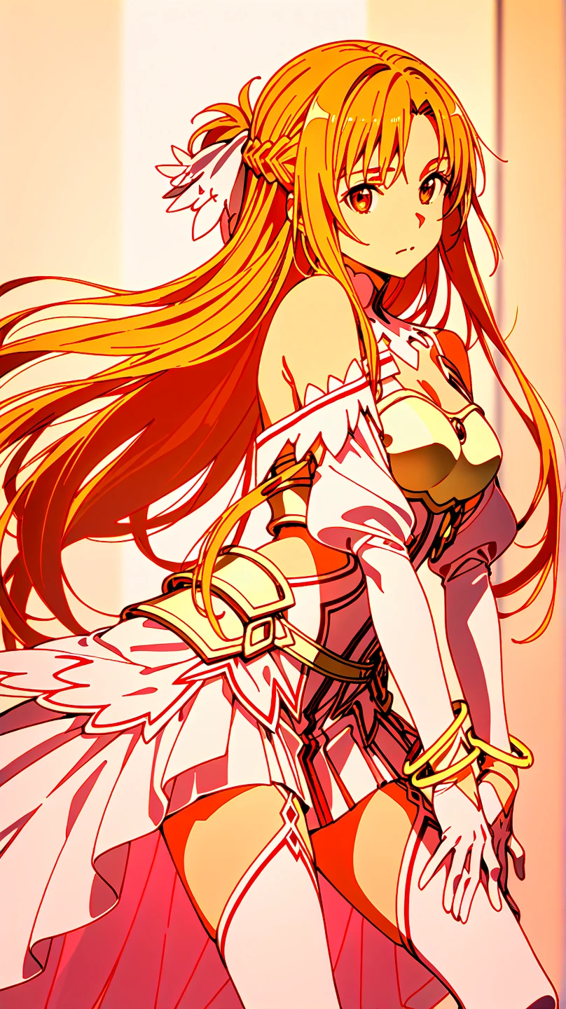 masterpiece, best quality, highres, 1girl, lying on back, bed sheet, arms up, (SFW) safe for work