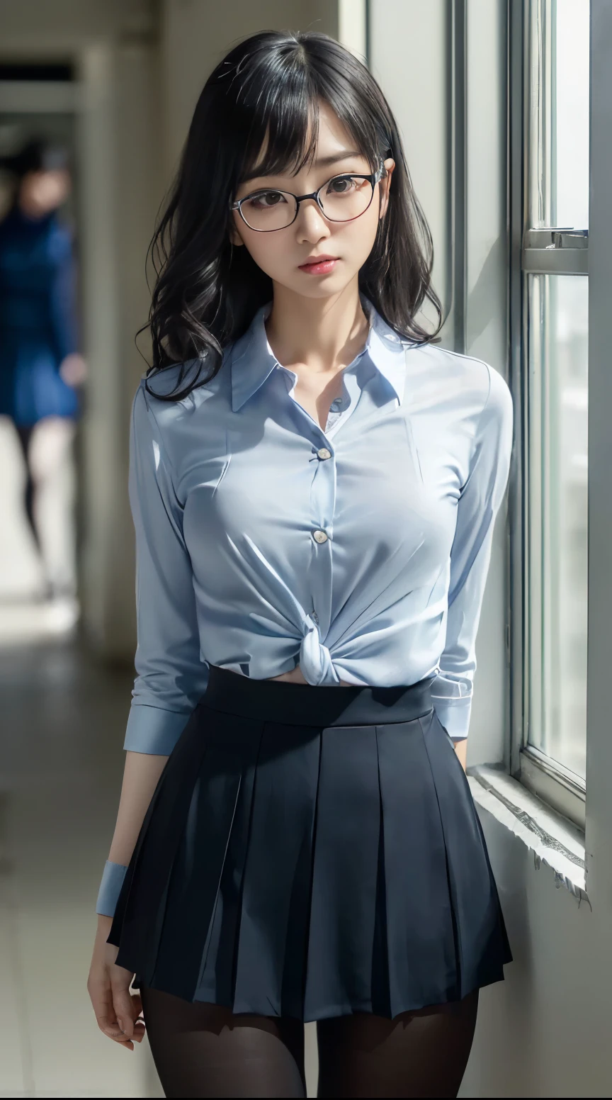 Woman in a suit standing on the sidewalk,((25-year-old woman))、small Breasts、Dark brown hair color、Hairstyle with bangs、Various hairstyles、Hairstyles of different lengths、(8k, RAW Photos, highest quality, Tabletop: 1.2),、(Realistic, Realistic: 1.3), Cityscape, Day, Sunny Morning, Professional Lighting, Photon Mapping, shirt, (Woman in a suit,) Silk Suit、Pencil Skirt、Tight Skirt、((Delicate photo)),(Detailed RAW Photos of Girls), (Tabletop:1.25), (highest quality:1.6), (超A high resolution:1.5), (Realistic:1.75), 8k resolution, Canon EOS R5, 50mm, absurdes, Ultra-detailed,Cinema Lighting, (Skirt Lift:1.4)、nsfw、the wind is strong、smile、Skirt flipped up、no_panties