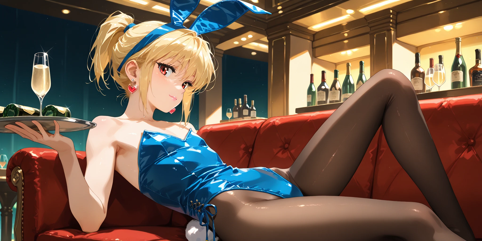 Transcendently Beautiful Girl, (masterpiece face, masterpiece eyes:1.1), (long Blonde Hair), BREAK, Flat_Chest, Huge_breasts, wide_lower back, Open your mouth and laugh smile, long eyelashes, makeup, BREAK, Bunny Girl, Rabbit ear, Rabbit tail, Enamel Leotard, wrist_Cuffs, bowtie, (fishnet tights with large mesh), high_heels, BREAK, (Five Fingers, 4fingers and 1thumb), (Bare arms, Bare shoulders), BREAK, Casino, Roulette table, Lots of coins, Masterpiece, best quality, captures a super cute moment, depth of field, ultra detailed, ultra high resolution, C4D, Octadale, 3D modeling, 8k, 16k,