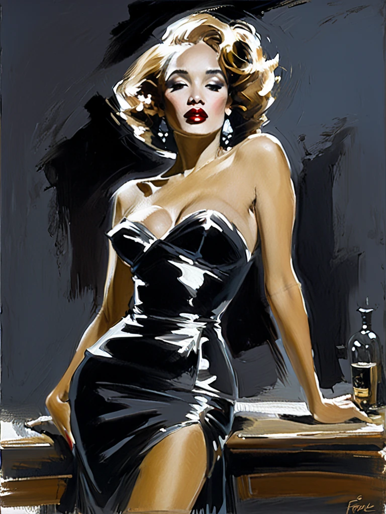 1:1 ultra precise 8K digital copy of a painting of a woman in a latex outfit holding a whip, dominatrix, fully clothed. painting of sexy, dorian cleavenger, mistress, sultry digital painting, glossy magazine painting, inspired by Greg Hildebrandt, inspired by Joe Jusko, pinup art, by Jason Edmiston, sensual painting, pulp femme fatale, by Tina Blondell, holding a whip