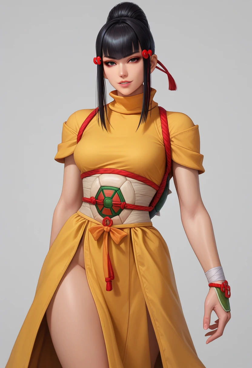 masterpiece, high resolution,Pretty Face,(masterpiece, top quality, best quality, official art, Beautiful and beautiful:1.2), (1 Girl:1.3), (Fractal Art:1.3), Solitary, xiuhuaxie, Bare shoulders, bare arm, Black Hair, Large Breasts,Cleavage,bellyband, red Strapless bellyband,Strapless ,Red wristband,(black eyes:1.3), clavicle,
Looking at the audience,