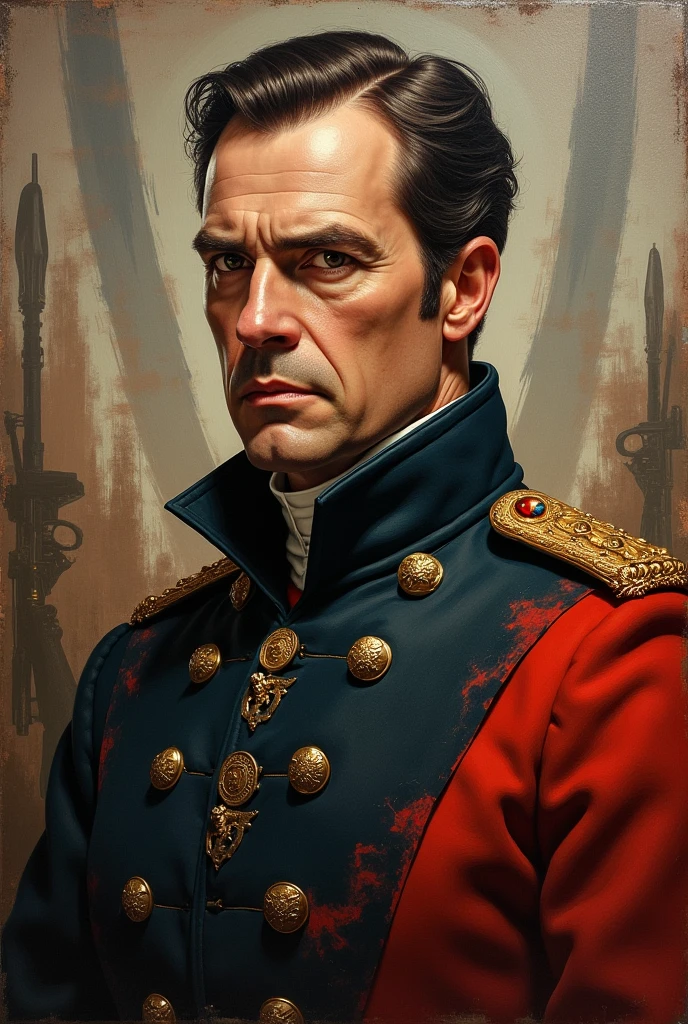1boy, slick back hair, old,<lora:Chara_king_bradley:0.9>, (upper body:1.3), military uniform, blue coat,in the office