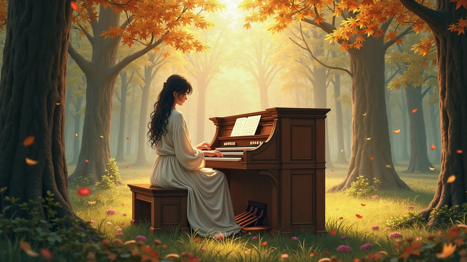 As dusk settled over the rolling hills of Reed City, Jlah entered the cozy log cabin she had discovered and set down her explorer's pack. She dug out her treasured marijuana and Bible, laying them gently on the wooden table. Sighing deeply, she removed her plaid coat and lit an oil lamp, basking the room in a warm, flickering glow.
Jlah's eyes were drawn to an old upright piano in the corner. She ran her fingers delicately over the yellowed keys, a melody already forming in her mind. She then packed her favorite pipe with pungent marijuana and inhaled deeply, savoring the earthy taste.
Settling onto the creaky piano bench, Jlah began to play, her strong yet graceful fingers dancing across the keys. She started with a cheerful, upbeat tune reminiscent of her childhood in Reed City. As she relaxed into the music, memories washed over her - summer days frolicking in wildflower fields, crisp walks through autumn forests.
Jlah soon transitioned into a more soulful melody, weaving in elements of hymns she knew by heart. She felt a spiritual connection to the music, as if channeling her faith and inner strength. Her playing was infused with passion and devotion.
All the while, she paused occasionally to take long drags from the pipe, blowing swirling smoke that framed her focused face. The marijuana mingled with the memories carried in the music, heightening her creativity.
As the last notes faded, Jlah released the tension in her body. She was content and at peace. The journey ahead was uncertain, but this cabin was her sanctuary.