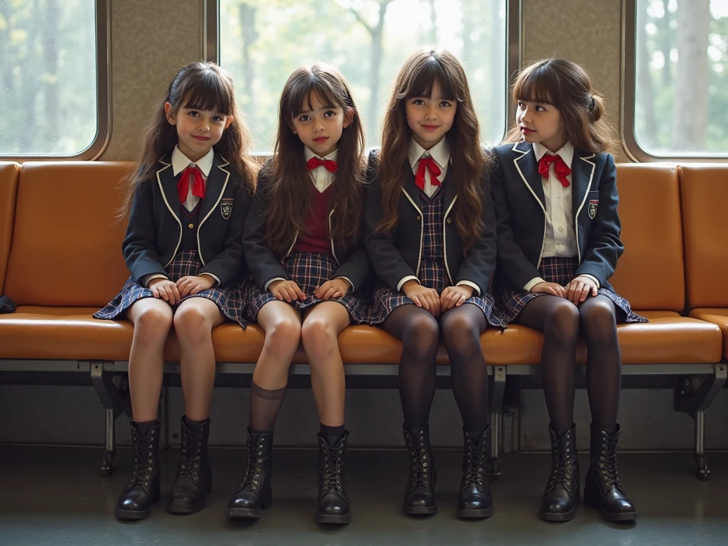 A brazillian school with various beautiful age 16 and boys sitting at their desks and looking seductively at the viewer, and most boys are black and have curly hair or long hair, white school uniform, real life photography.