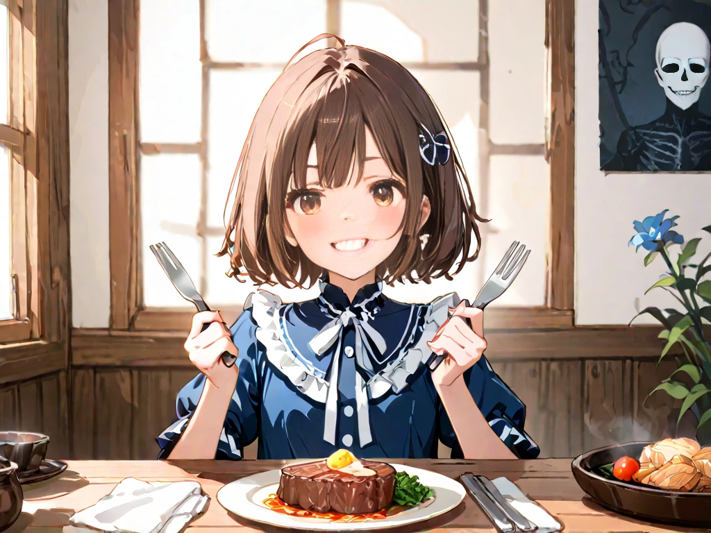 NSFW, (masutepiece), (photo realistic1.4), 超A high resolution, Best Quality, 8K,come before:1.0,perfect hands, perfect fingers, perfect legs,1woman,idol master,((hina araki)), (20yo, beautiful girl, cute girl), (beautiful brown eyes), (beautiful orange hair), (((short hair))), (waviy hair), (wet hair), (wet skin), (sweat), (steam), (flat chests, large breasts),((green truck suit)), ((open clothes)), (wet, sweat:1.3), ((wearing glasses)), (food,cup, table, plate, bowl, pizza, drink,pov_across_table, dinnig)),(cum on body:1.9, cum on hair:1.9. cum on face:1.9, cum on mouths:1.1,cum on table:1.9)),((multiple boys, peeing on a girl, multiple penises, gangbang))),ahegao,??????? torogao, saliva trail, nose blush,((shyness smile:1.3)), ((eat cum:1.7)),(peace sign:1.5),(bouncing breasts), (indoor,my room),