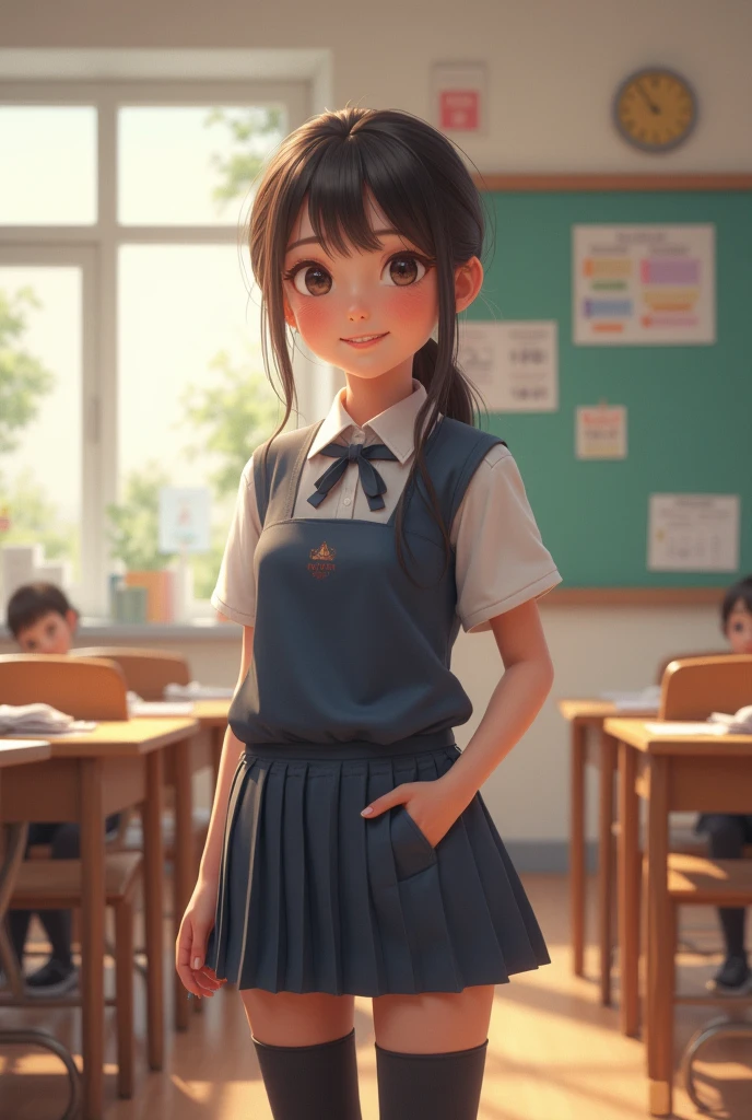 Cute school girl