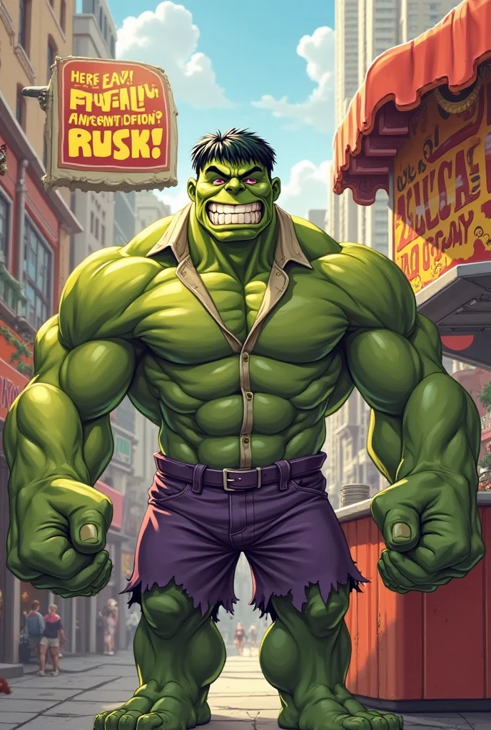 male, orc, ((green skin)), athletic shorts, baseball hat, sandals, (baseball bat), letterman jacket, white sleeveless shirt, tough, handsome, hairy arms, hairy chest, <lora:GayOrc:1>, outside, baseball field