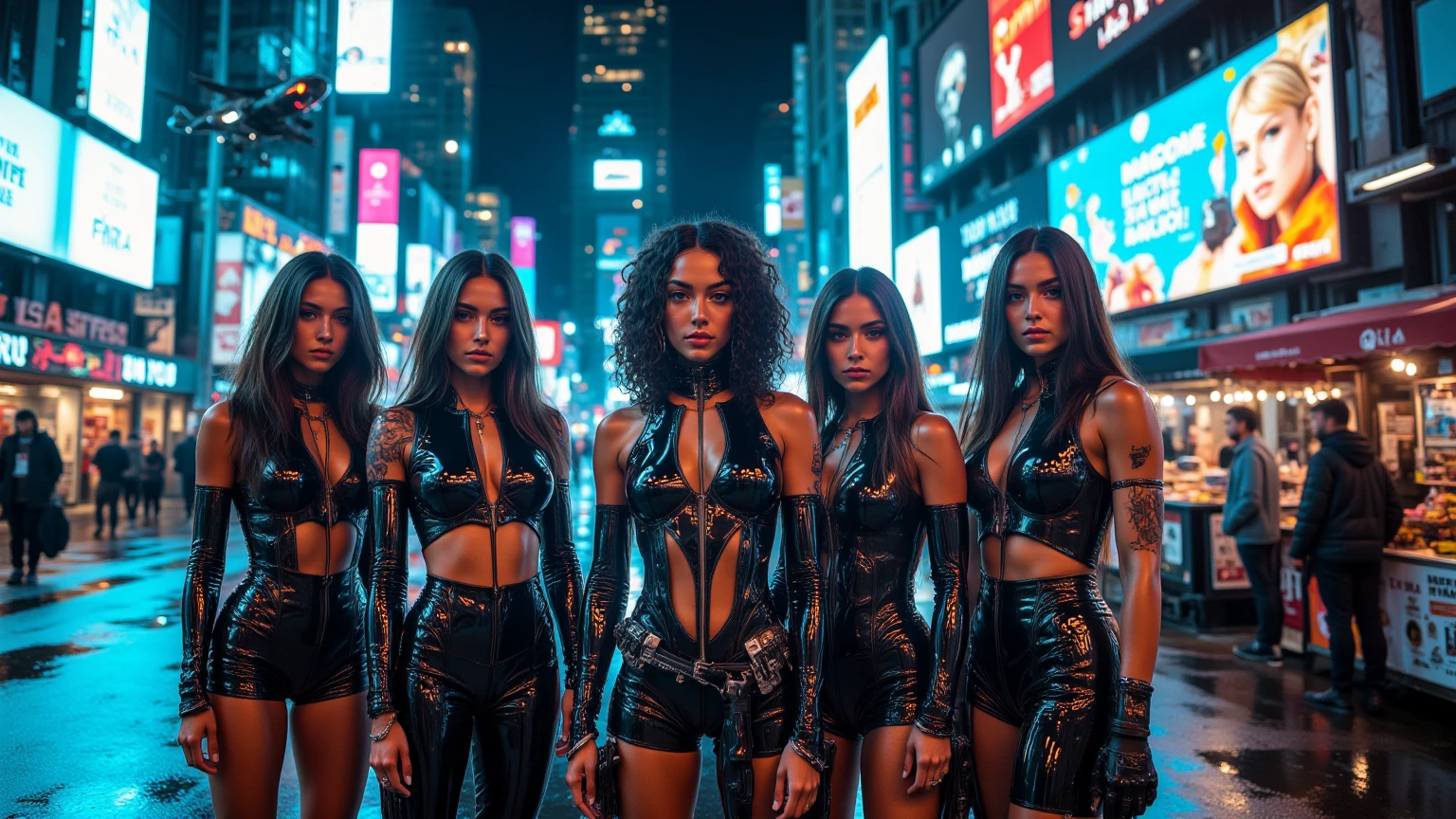 rihanna, dua lipa, gal gadot, cyberpunk