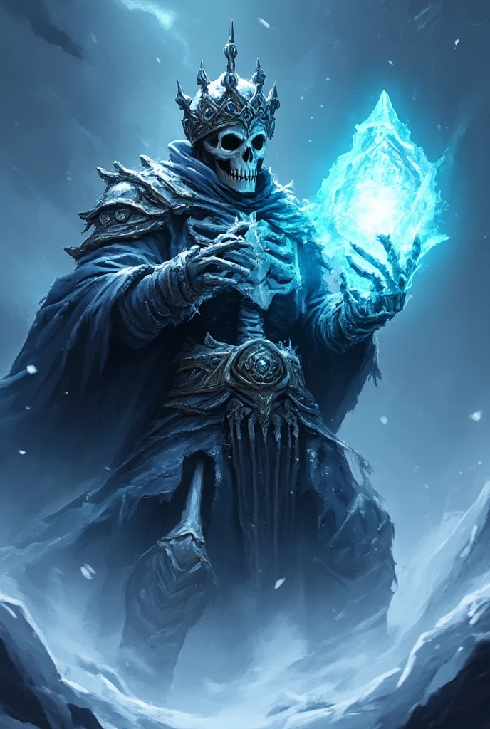 Scary Ghost pirate with ice power