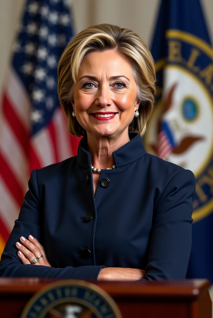(full body shot), Hillary Clinton, 62 year old woman, blouse, cleavage,bokeh,f1.4,40mm,photorealistic,raw,8k,skin pores,dried-up,textured skin,intricate details,dramatic light,award winning,style by Dan Winters,RAW photography,film grain,(indistinguishable from reality:1.4),photo taken with a Bolex H16,captivating eyes,charming,striking features,character,thorough,