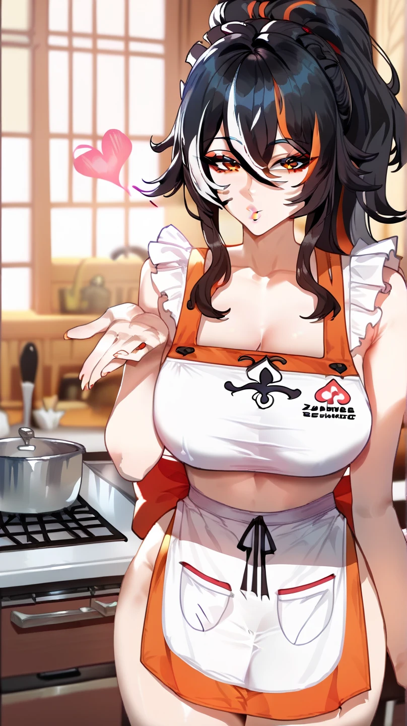 anime_still, masterpiece, best quality, sexy, 1girl, Gasai Yuno,(large breasts:1.5), nipples, solo, nude, as Gasai Yuno Sits in her kill room she stays blankly act a painting of her lover, she is wearing a black choker and black thigh highs and behind her there is a small table with a blood stained knife and a black face mask as well as a apron made of human skin, ((kill room)), ((blood)), ((psycho)),evil smile,dark and for Bodine atmosphere, she is hunting you