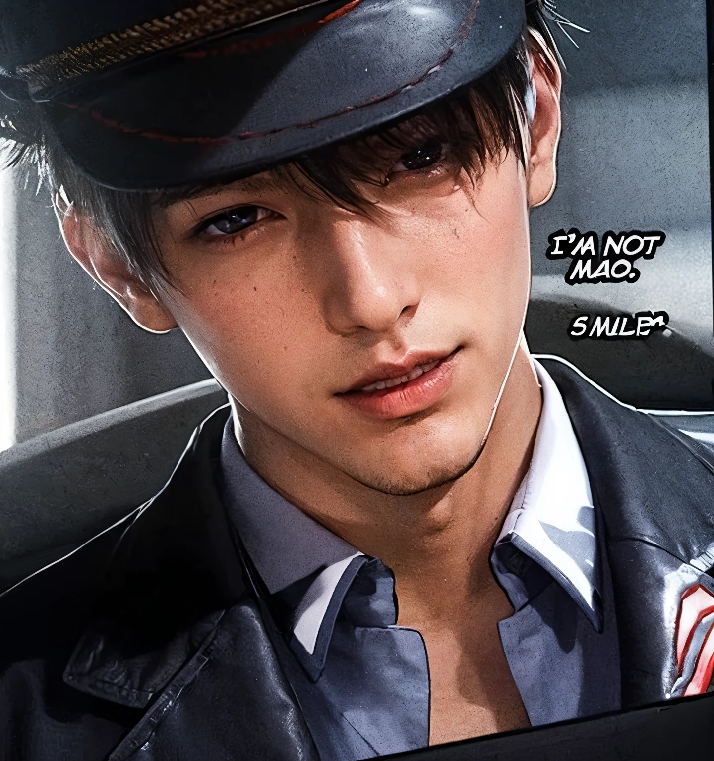 anime character dressed in uniform smoking a cigarette, inspired by Okumura Masanobu, high quality fanart, trigger anime artstyle, outfit: cop, handsome anime pose, officer, shigenori soejima illustration, badass anime 8 k, jk uniform, joseph joestar, highly detailed exquisite fanart, character design police man!!, inspired by Yukihiko Yasuda, Bts Taehyung, Bts Kim Taehyung,