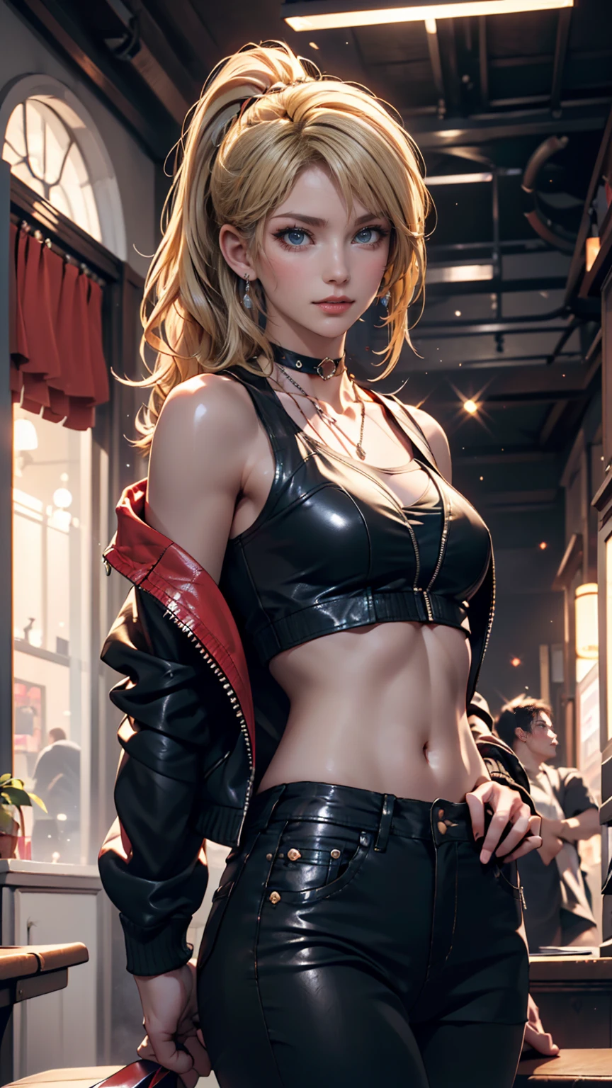 Taylor Swift (Obra maestra:1.3), Ultra detallado, ultra-high-resolution, (realista, Foto realista:1.37), Foto en color RAW de alto detalle, cinematiclight, Destello de lente, profesional photography, (proporciones perfectas), (Anatomically correct), ((Ver el visor)), (hombros expuestos), Una foto de ((Taylor Swift, 28 years old)), con cuerpo perfecto, Rostro muy delicado y ojos detallados, (light brown short hair:1.5), (maquillaje ligero:1.5, (red lipstik:1.8), delineador), (pechos llenos:1.5), Pale skin, ((Taylor Swift)), ((Dressed in a slave bra with chains:1.68)), ((Correa de cadena:1.51)), ((pechos cubiertos por una cota de malla sexy:1.5)), ((Blanco, negro: Latex pants, Ultra Detailed Layered Chain Pant)), (cintura estrecha:1.2), (mediano), ((Blanquea la piel, cara delgada)), vientre delgado: 1.2, (muy delgado, Cuerpo bien musculado:1.32), ((Cara ultra detallada)), The attention to detail, 二重まぶた, (erotic:1.5), Smile of satisfaction, Gorgeous appearance, Aspecto electrizante, ((Disparo de vaquero)), (dynamic  pose: 1.3), ((Noche de la ciudad), (neon sign), (Noche), andante), (Taylor Swift:1.4),(manos detailed ) ,(miniskirt amarillo plisada:1.4), ((Las proporciones correctas)), panties blue, pantimedias white,,More detailed 8K.motor irreal:1.4,UHD,La mejor calidad:1.4, fotorrealista:1.4, textura de la piel:1.4, obra maestra:1.8,obra-prima, mejor calidad,objeto Objeto], (detailed face features:1.3)