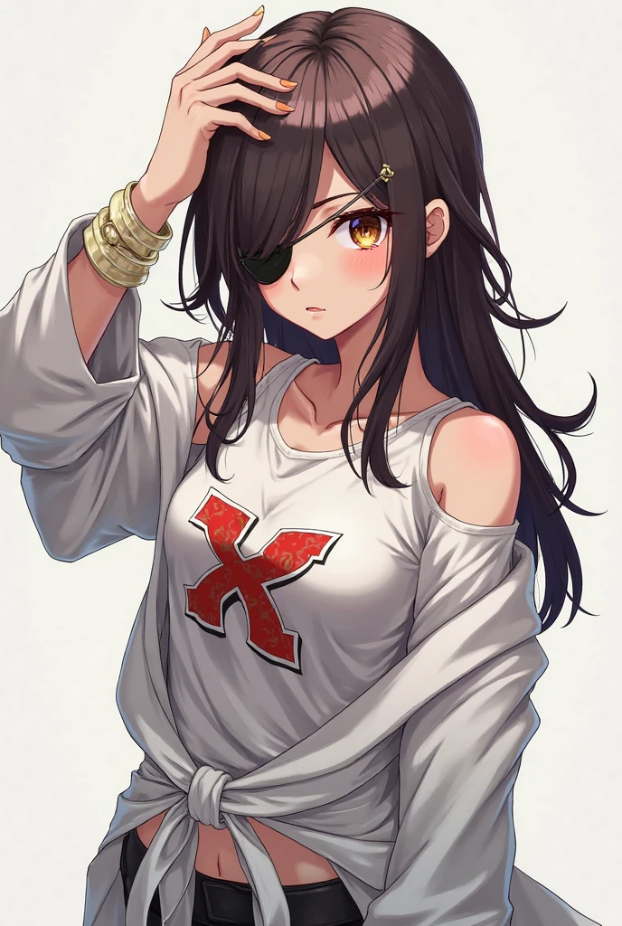 ((Long Straight Black hair)), Perfect face, Choker, Punk earrings, ((Tall)), ((High Quality)), Necklace, ((Mature)), Pretty Eyes, Sharp Nails, Bangs, ((1 Girl)), Hot, ((Multiple Earrings)), Natural Tits, 1 girl, Beautiful, Sexy, Spiky Earrings, Adult, Spiked Collar, Thin Eyelashes, ((Shirt)), Plain Background, Red Colors in Background, Black Eyes, Black Clothes, Long Bangs, Lewd, Orgasmic, Horny, Dark Colors, Slender Body, Long Legs, Close Up, Jean Shorts, Thick Letterman Jacket With Emblem, Thick Body, Dynamic Pose,