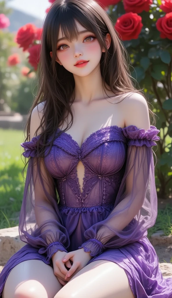 Beautiful black-haired woman with blue eyes, elegant and refined, fish, under sea,Highly detailed face, Detailed eyes, beautiful long eyelashes, complicated details, Award-winning digital art, movie light, Amazing color, realistic, 8k, Masterpiece、(Flowers hide her chest)、(A choker made of ivy)、(The entire body is covered in flowers)、(Bound by vines)、Super Real Photo、Illuminated from the left by strong light、((Flowers cover bare skin))、ponytail、(Bra made of flowers)、View from below、Highly detailed CG integration、Flowing Hair、Super long slit、Twin tails、Bun Hair、(Looking at the viewers with a lonely face)、Wavy Hair、(Random Hairstyles)、(Big earrings、Bracelet)、A strong light shines in.、Particles of light、Dazzling Light、(((斜め上からのカメラアングル)))、