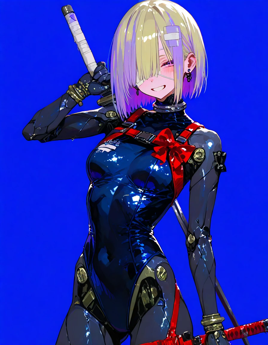ltra-detailed, Explicit, Beautiful body, Beautiful Nose, Beautiful character design, perfect eyes, perfect face, ultra highres, 4K, beautiful legs, perfect legs, Nice hands, Perfect hand, Masterpiece, Best Quality, Highly detailed, illustration, absurdres, street fighter, doll suit, shadaloo doll, dollsuit, girls, multiple girls, expressionless, blank eyes, looking at viewer, red gloves, emotionless, black latex, corrution, mind control, female combatant, full body, hypnotized, unhappy trance, full body suit, ribbed bodysuit, both arms at side, stand up straight, obey, perfect female body, extremely glossy latex, hypnosis, hypnoLora, empty eyes, Mind control device, poses, brainwashed submissive_pose, Slave, hat, necktie, stand up straight, standing, standing at attention, belt, extending the right arm from the shoulder into the air with a straightened hand, nazi saluting, military, military saluting, salute, right hand saluting, left hand at side, latex, ribbed bodysuit, wide hip, thicc, a curvy body, garter belt, Girl in black latex full body suit, very aesthetic, (Photorealistic:1.4), blue glowing eye, red glowing eye, blonde eyes, blue reflection, hinako shirai, Heterochromia