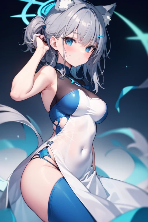 (Highly Detailed CG Unity 8K Wallpaper) (Better Quality) (Better lighting) (an extremely delicate and beautiful) ((light blue) (micro bikini) cleavage), ((white) (frilled apron) (waist only)), ((high-cut) (sharp thong) (cameltoe)), ((bright blue) ponytail (white ribbon)), (bent over), dynamic pose, ((emerald eyes) highlights), (white gloves), (maid headdress), (black boots), exposed belly, sunny sky