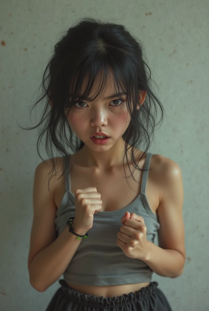 A girl getting abused