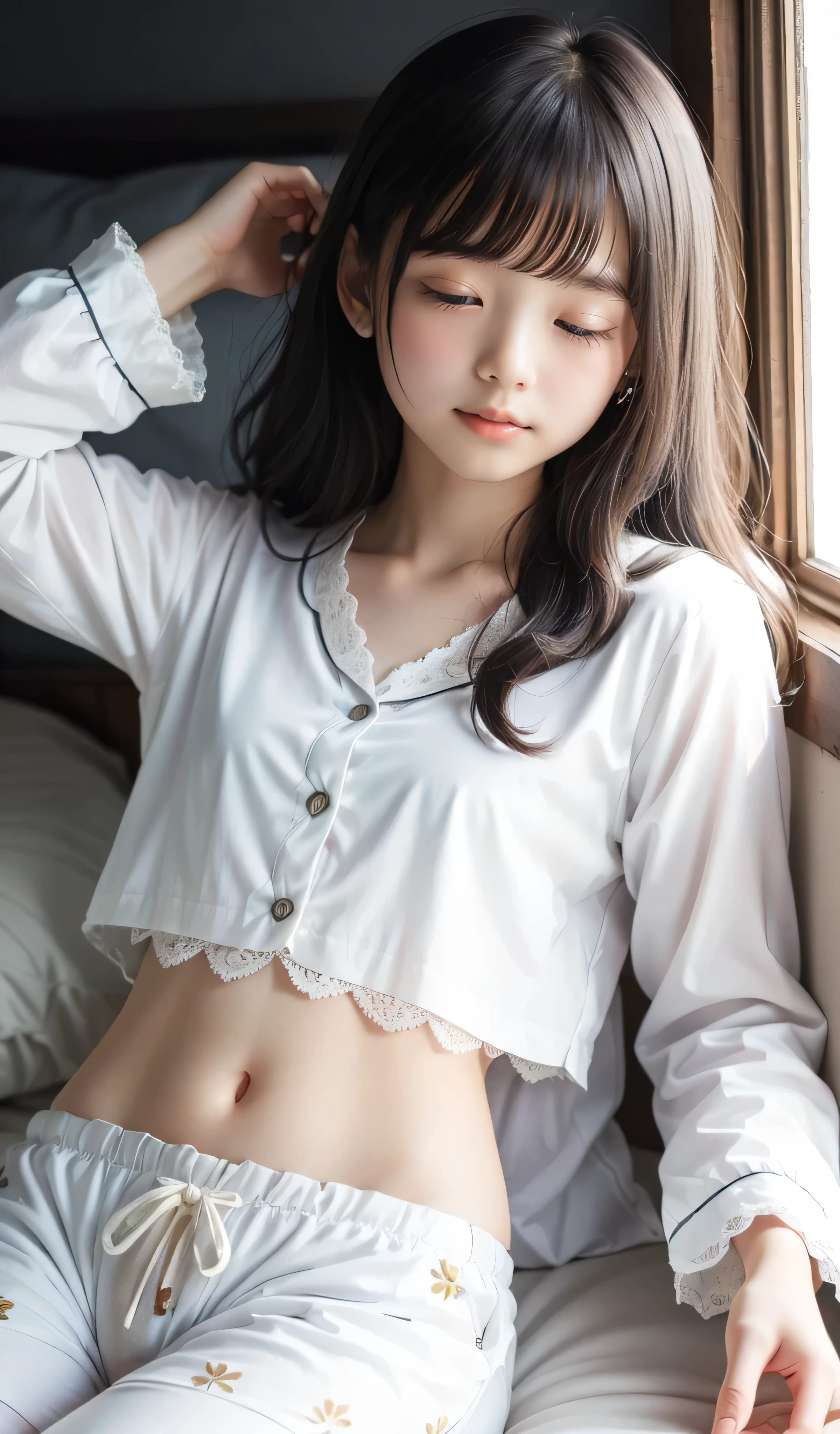 (((((())))))、Aya Ueto : 1.2、A charming face、Young face、(((beautiful girl)))、(((A beautiful woman)))、Beautiful woman、Cute woman、Innocent face、((Ultra-detailed face))、((Detailed lips))、((Detailed eyes))、((double eyelid))、(((Beautiful Face)))、(((Beautiful, well-shaped eyes)))、(((Beautiful, well-shaped lips)))、Very Short Hair、ponytail、Pixie cut、BREAK、、BREAK、((((((Wearing school uniform))))))、BREAK、8 heads、(((slender)))、(((Slim body)))、(((Thin body)))、(((Slim woman)))、(((Flat Chest:1.2)))、BREAK、Photographic quality、Natural light、(フォトRealistic:1.4)、(Highest quality:1.2)、(Ultra-high resolution:1.2)、、RAW Photos、Realistic、High Detail、Film Grain、Detail Skin、Symmetrical、Delicate skin、Real human skin、pores、Super detailed、Detailed、(masterpiece : 1.2)、Thin face、Sharp Face、Small Face、Small face、Narrow shoulders、Small shoulders、Small shoulders幅、Slim shoulders、Narrow shoulders幅、Beautiful Japanese Woman、Beautiful Korean Woman、Slim womanモデル、Young Gravure Idol、Realistic young gravure idol、Young Sensual Gravure Idol、Young Pretty Gravure Idol、Japanese Model、Young Gravure Idol、((From the knee up))、((((Wearing lacy underwear))))、Showing small breasts、She spreads her legs and shows her pussy、Leg spread、(arms behind back:1.0)、having sex、Expressions of ecstasy : 1.4、Squirting、missionary position, spread legs, legs up、Her butt is facing me