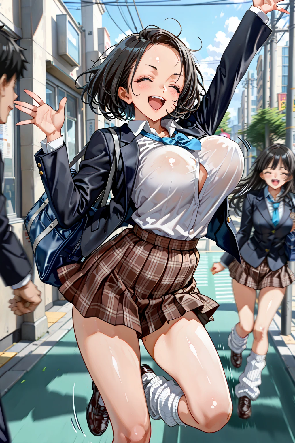 ((masterpiece,High resolution, high quality、Detailed Description、8k)),(Cute face)、(((school bag))))、(((Primary school students、Kindergarteners)))、（(（複数のおさないProstitute、Prostitution by multiple girls and multiple femboys,femboyのProstitute))Completely naked、Double Peace, sexual excitement expression,  (sexual excitement:1.2), ((Prostitute、Bitch、Sex slave))、Looking into the camera、Her Pride、Showing off pussy、Showing anus、((Huge breasts、very thick legs、Very big ass))、(Hand holding banknote、Scattered banknotes、Banknotes being forced into genitals、Banknotes between the breasts、Nipple piercing、tattoo)、Shiny skin、Slimy skin、((Brat,Outdoor exposure、Sex Shows,Sex Dance、Blowjob show、Handjob show、orgy show))、(Lesbian、Gay)、((Simulated sex with a femboy、フェムボーイによるSimulated fellatio、Femboy mock handjob、femboyとのPseudo-orgy))(pubic hair、Armpit hair)、（Are standing）、((barker、Lure、Simulated Sex、Simulated fellatio、Pseudo-orgy、Blowjob Gestures、Grab your dick、Sex Appeal))、semen、Realistic、(Black Hair、Twin tails、blonde、Pink Hair、Long Hair、ponytail、Normal chest、Small breasts)、（Pregnant women、Distended belly）、((protrusion of the uterus、Protruding anus、マンコから溢れるsemen、おっぱいにかけられたsemen、semenは全身を覆う)),Titty fuck,Sexy pose、(((My perspective、私にSex Appealする沢山のPrimary school students達、私にフェラチオごっこしてくれるPrimary school students、Making a peace sign while pretending to give a blowjob、semenの溢れるまんこを見せつけてくる、Showing off his erect penis)))、(((Brothel、Primary school studentsのBrothel、汚いBrothel、Soapland、Primary school studentsのソープ嬢)))