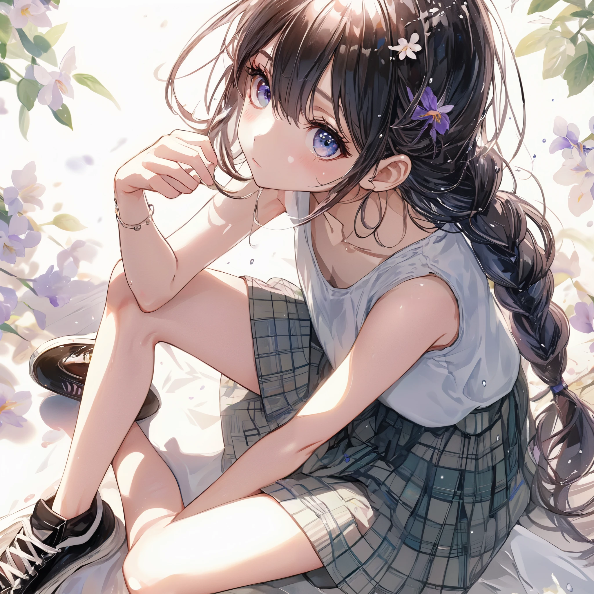 artistic high quality Japanese anime, Watercolor Imapast , detailed abstract anime style. (best quality,4K,8k, High Resolution,masterpiece:1.2),very detailed, Beautiful Detailed Eyes, girl with beautiful eyes, everyone, beautiful anime girl , Cute Anime Girl, Smooth Animation Art , anime style, Elegant colors, soft writing , Delicate and Beautiful Eyes , Wet Iris , Very emotional , ( Beautiful big :1.2), (correct hands:1.2),