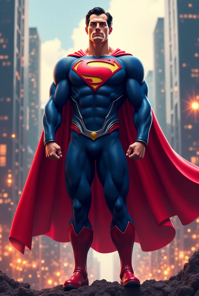 Create a picture of Superman with the name “Basti” 