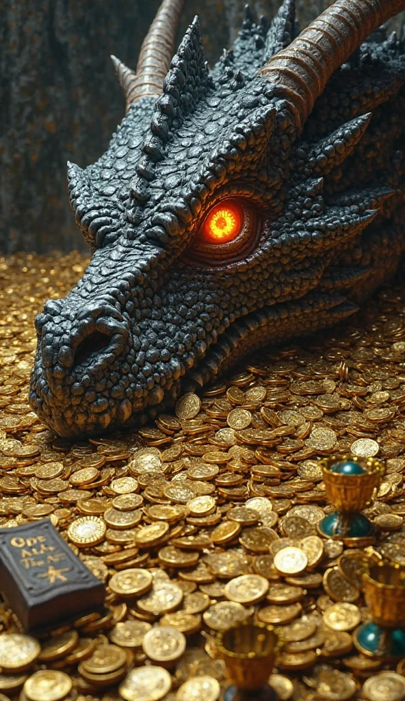 "Very nice 3D rendering of a Chinese white dragon.,Dynamic expression, Sharp effects and details,Excellent image quality,High resolution,Variety of colors, Muchas Monedas, treasure"