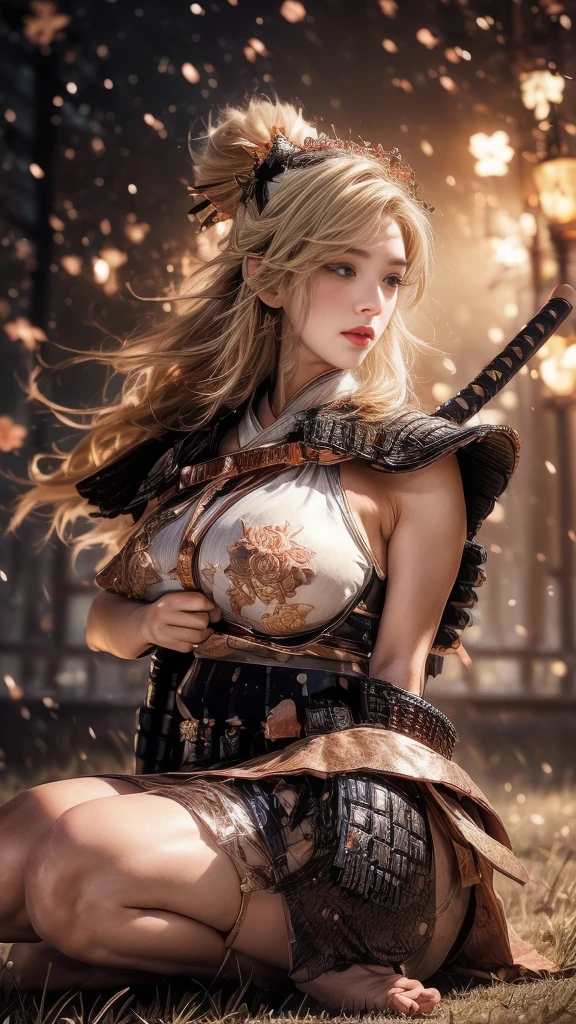 (Ultra quality:1.2), (Ultra detailed:1.2), (Ultra detailed clothes:1.2), (Ultra detailed face:1.2), (Ultra detailed eyes:1.2), (Ultra detailed body:1.2), (Ultra detailed weapons:1.2), young goddess, nude, different hair colors, sword fights, battlefield in the background, fire in the background, night