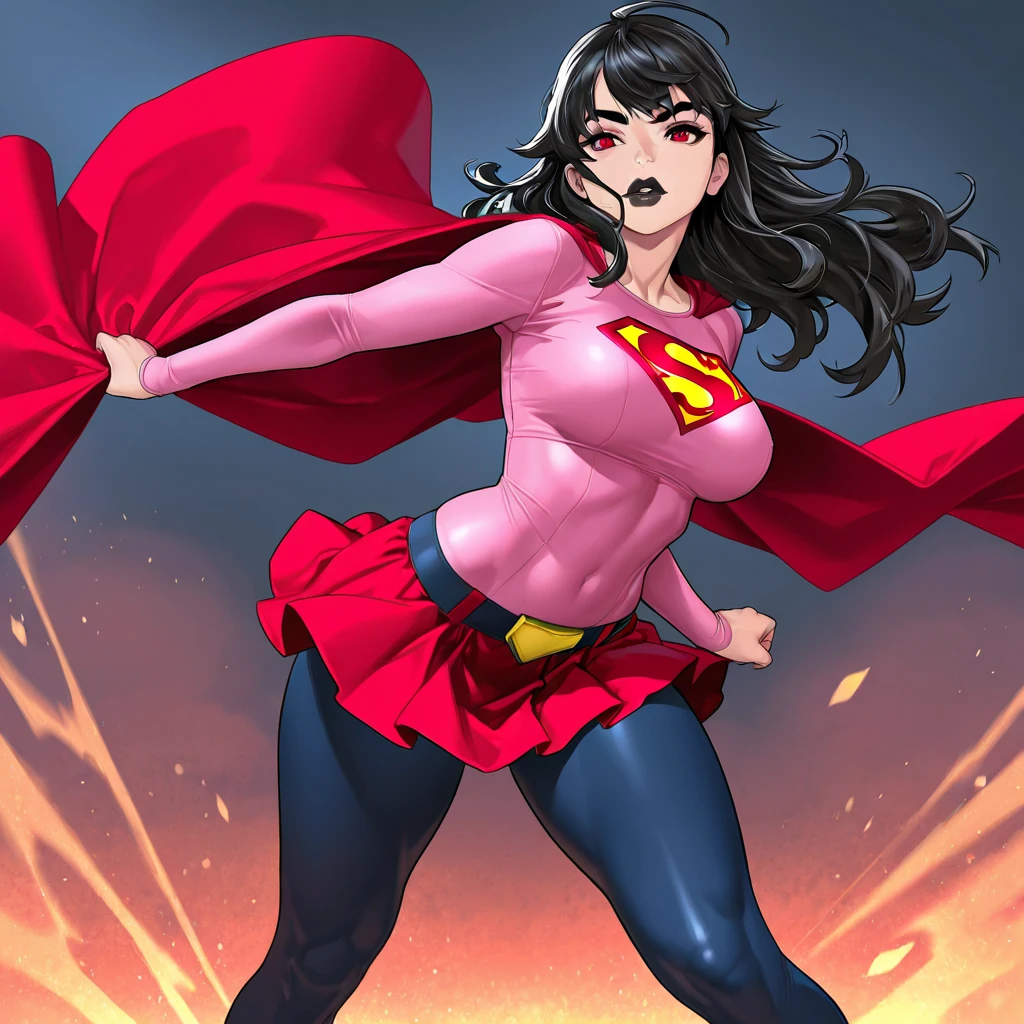 4k, comic babes, umman flying with his cape open and his hands out, anigirl umman, umman, angry umman, fat umman, cel shaded vector art, cel shaded!!!, digitally colored, comic arzach style, art style DC Comics, a, , the umman, comics character, DC Comics Style, in umman comic book, umman t shirt, in umman comics