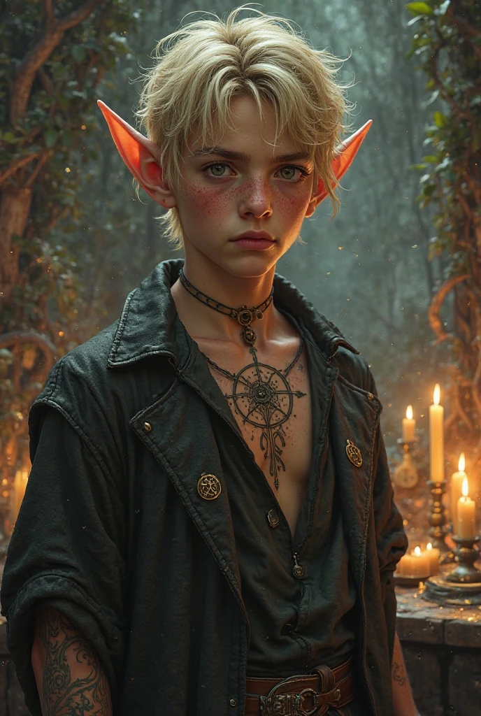 Not femine. Not female. 1,(1boy:1.5),18-year-old:1.5, 18yo, young man,adorable boy, cute boy face. elf,(elf ears), (blonde archer), ,(((1boy,male gender))), ((blonde emo hair:1.5,short detailed hair)) intricate eyes,beautiful detailed eyes,symmetrical eyes,big eyes,((twink anatomy,accurate body proportions,detailed skinny body for boy:1.3,perfect anatomy))), (bare chested twink1:2.0),((nsfw)),cute, (((torn clothes:1.1,intricate outfit,intricate clothes))), (dynamic pose:1.0),embarrassed,(centered,scale to fit dimensions,Rule of thirds), inside,indoor,((dark room of a gothic dungeon with shackles and chains.)),scenery:1.25,((intricate scenery)), (Glossy winter ornaments),highres,sharp focus,(ultra detailed,extremely detailed),(photorealistic artwork:1.37),(extremely detailed CG unity 8k wallpaper),(((vibrant colors,vibrant theme))),(intricate),(masterpiece),(best quality), (nsfw:0.9),  (((vibrant colors))),((3d)), (intense colors)