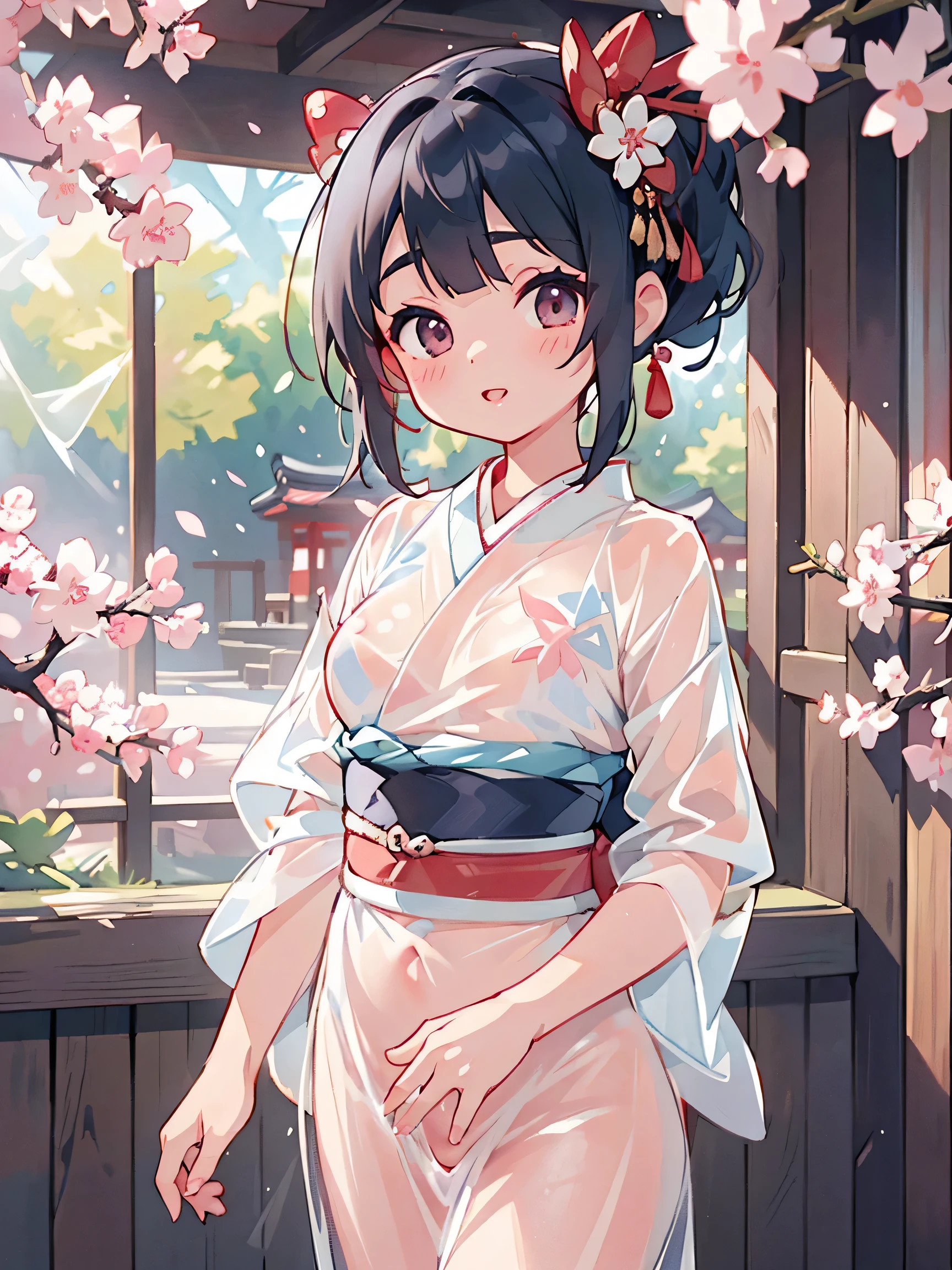 ((((see-through))))、((((See-through pussy))))、((((See-through breasts))))、(((see-through、See-through breasts、See-through pussy、See-through nude)))、(((top quality、8k、Super Detail)))、1 girl、 beauty、Super small face、((crystal clear white skin)、(((white hair)))、( soft hair for cell phones)、Beautiful flower basket、ponytail、Extra-fine eyebrows 、super high quality、Maiko Makeup、Whitening、Long and beautiful eyelashes、beautiful face、correct、anatomically correct、Very detailed face and skin texture、Big Eyes Drawn in Every Detail、double eyelids、thin eyebrows、 Glitter Eyeliner :1Natural Cheeks、 glossy skin、Fair skin:1.2、(Glossy lips:1.4)、Very detailed face and skin texture、Eyes Cut in Every Detail、double eyelids、Natural Cheeks、、Glossy lips:1.4、((((see-through))))、Neat and transparent kimono、((((see-through))))、(see-through、Cherry blossom light blue transparent kimono wearing a red and blue sakura-patterned yukata)、((((see-through))))、((see-through、Red and pink cherry blossom pattern obi)、(( Ukiyo-e style))、Kyoto Style、Kyoto Style、(Dyed my cheeks red)、perfect body、in the ruins、Hips Bound、Looking at People with a Smile、While Strolling Through the Old Streets of Kyoto、【Not blurry、professional lighting、Professional Effects、(Masterpiece with natural light:1.3)、(Maximum resolution:1.2)、(Ultra HDTV:1.2)、Octanellender、Fujifilm X100、intense cinematic shot、浅いDepth of Field、Volume Lighting、F / 2.8、Kintsugi、(8k、RAW photos、Masterpiece with natural light:1.4)、(realistic、photorealistic:1.37)、Shot with CineStill 800T、(超top quality:1.3)、((Depth of Field:))、abstract、(超high resolution、Ultra-fine CG、resolution、real、Super Detail、 photos、超real、Super Detail、cinematic atmosphere、 8k uhd、very detailed、 trending on ArtStation 、Award-winning photos、very detailedな photos、high resolution:1.5)】Please do not include tags or text