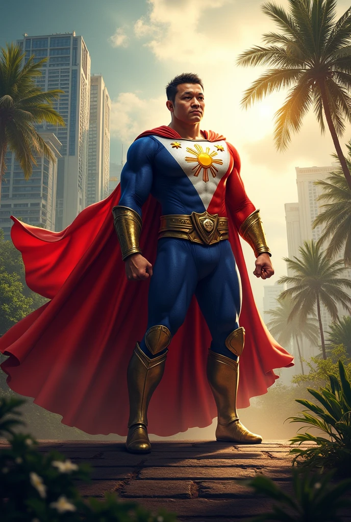 generate Philippine flag as a superhero