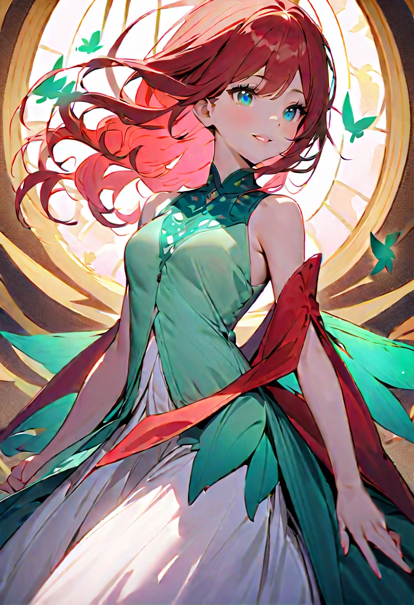 masutepiece, Best Quality, Illustration, Ultra-detailed, finely detail, hight resolution, 8K Wallpaper, Perfect dynamic composition, Beautiful detailed eyes, Women's Fashion Summer,Short bob hair,Small breasts natural color lip, Bold sexy poses,Smile,Harajuku、20 years girl、Cute、Sexy shot looking at camera