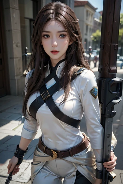 An archer, bring arrow, soft light, photorealistic