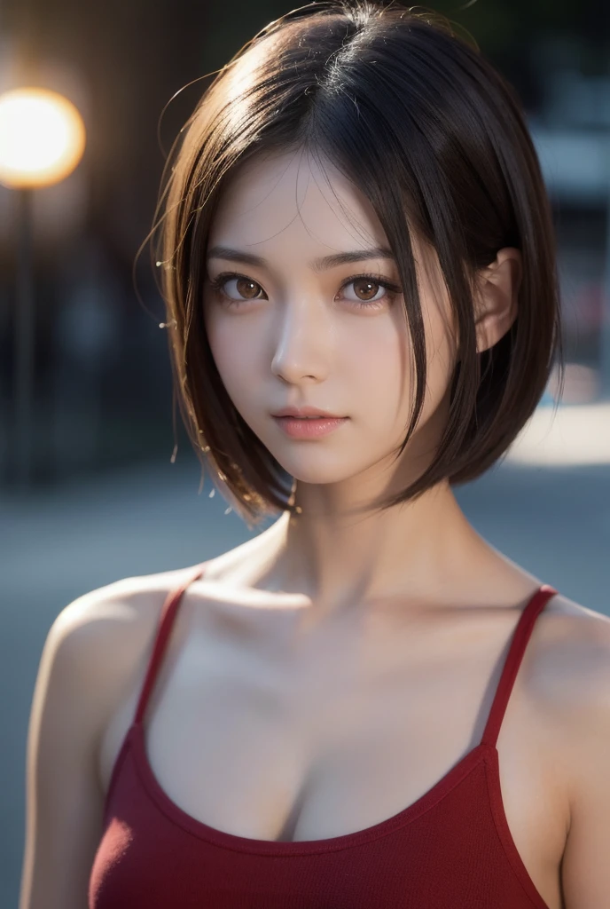 (masterpiece, highest quality, highest quality, Official Art, beautifully、aesthetic:1.2), Cinema Lighting、(Key light at 45 degrees from the front,Orange Fill Light、Soft Blue Backlight、Strong Shadows、Blue and orange color palette), Accurate human body、Someone knowledgeable、Correct five-finger、4K - ultra-vivid、highest quality, masterpiece, Ultra-high resolution, Detailed Background、The perfect background、(Little devil smile、Mesgaquismiles:1.5), 　　　　　　　　　　　　　

((Oily skin,Glowing Skin、Realistic skin texture、Beautiful skin in every detail、Shiny skin、Slimy skin、Glowing Skin、Shiny skin)), White skin, Real human skin, (Familiar), Oval Face, pore, Ultra-high resolution, (8k, RAW Photos, Realistic: 1.4), One Girl, slim, (kind, Goddess-like eyes) happiness: 1.2), (Lip gloss, eyelash, Gloss Face, highest quality, Ultra-high resolution, Wide Lighting, Natural Shading)、(sexy), Absolute area、long beautiful thin legs、Short length、(恍惚のsexyな笑顔の表情:0.8,)  、(Random Background:1.5, Random time period:1.5, Random Environment:1.5, Random Country Location), Alluring、Provocative Pose、Seductive pose