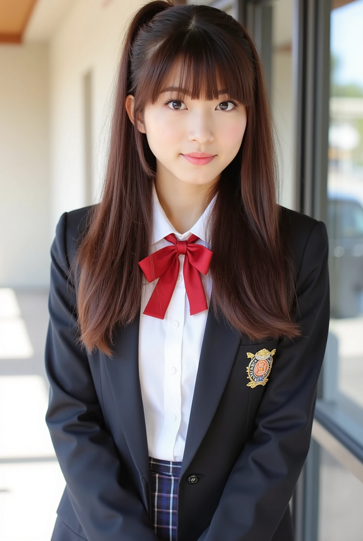 Japanese women、uniform、Half naked