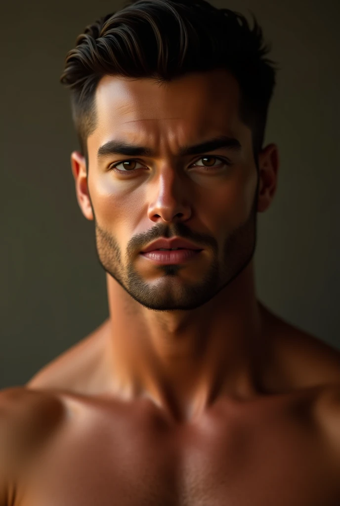 A very handsome and realistic masculine man
