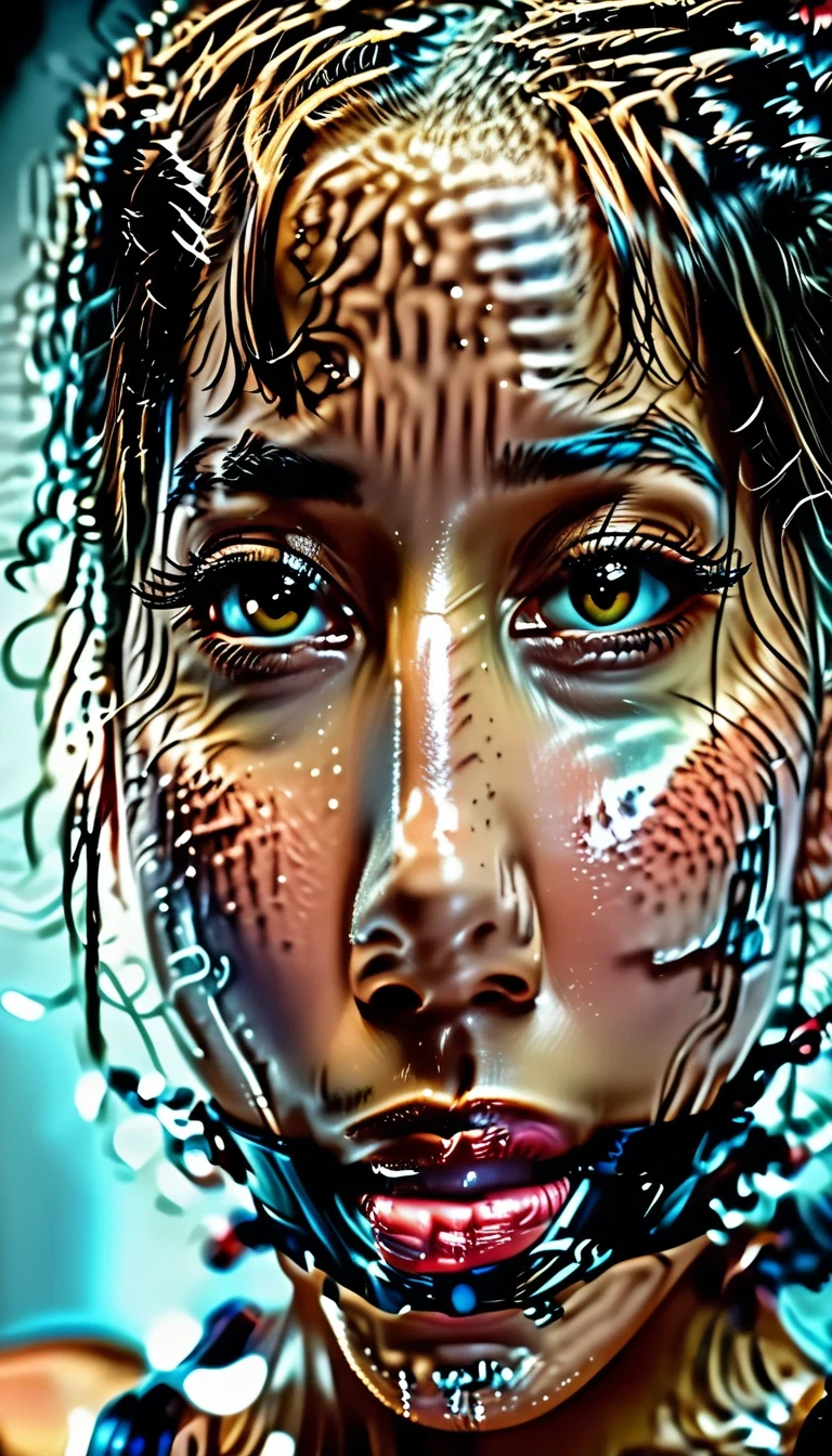 sfw:2,(best_quality, ultra_highres):1.2, ultra-detailed,ultra_realistic:1.37, ((A close up of a 18yo woman)), closeup_portrait:1.3, long eyelashes, beautiful detailed lips, black leather ballgag, sfw:2,smooth and shiny texture, vibrant color palette, soft and diffused lighting, dramatic shadows, high contrast, intense gaze, subtle blush on cheeks, flawless complexion, beautiful detailed lips,extremely detailed skin,extremely realistic,tousled hair, neutral background,uhd.stop.sfw:2