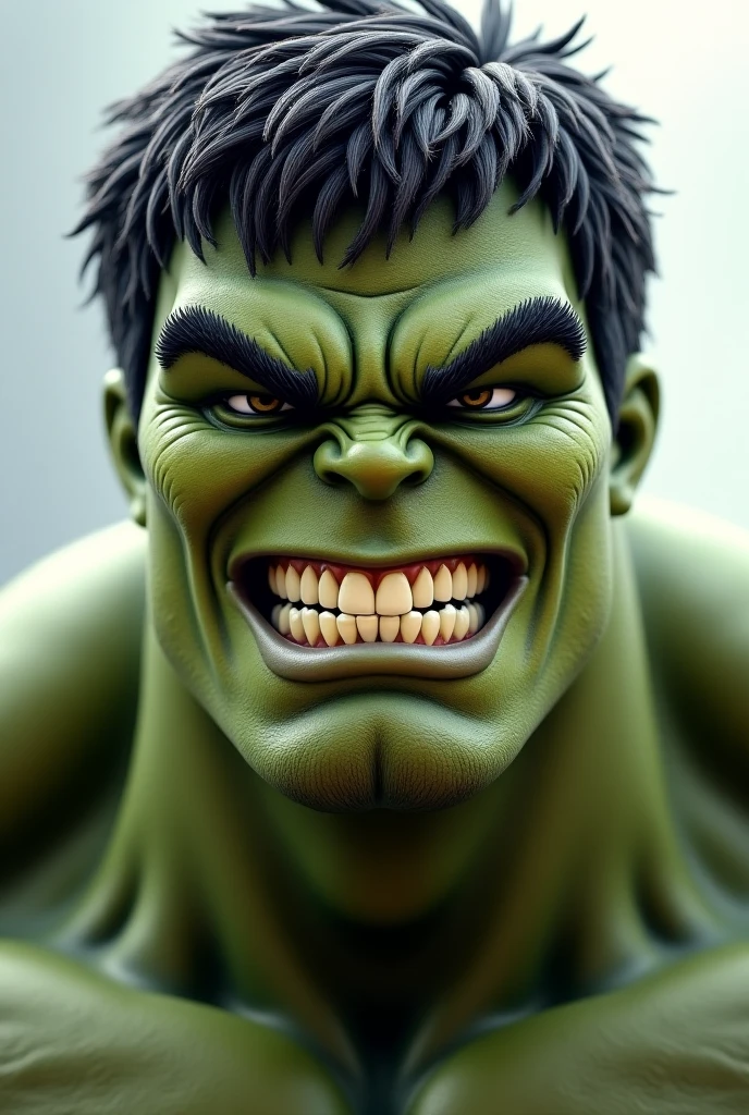 Hulk in yum face