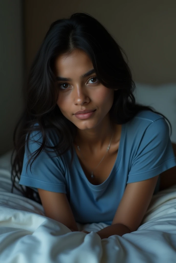((Mexican woman ultra realistic)), ((beautiful brunette ultra realistic)), ((latina realistic)), ((she is 18 years old)), ((innocent face, perfect face)), ((ultra realistic blue hair)), ((very detailed skin)), ((realistic skin texture)), ((detailed eyes, blue eyes)), ((masterpiece)), ((full body, well defined body, body in perfect condition)), ((detailed hands, perfect hands, ultra realistic hands, hands in perfect condition)), ((detailed hands, perfect hands, ultra realistic hands, hands in perfect condition)), ((detailed hands, perfect hands, ultra realistic hands, hands in perfect condition)), ((detailed hands, perfect hands, ultra realistic hands, hands in perfect condition)), ((detailed hands, perfect hands, ultra realistic hands, hands in perfect condition)), ((detailed hands, perfect hands, ultra realistic hands, hands in perfect condition)), ((perfect nose)), ((perfect legs, realistic legs, legs in perfect condition)), ((charming smile)), ((sexy, sensual)), ((flirtatious)), ((wearing a short transparent white dress)), ((on a white bed, in an elegant room)), ((with white background)), ((translucent white curtains)), ((harmony atmosphere, sunset)), ((best intricate quality)), ((Photorealism)), ((Realistic)), ((hyperrealistic)) ((highly detailed)), ((high resolution)), ((very detailed)), ((extremely detailed)), ((sharp focus)), ((Cannon shot)), ((85 mm)), ((Light depth of field)), ((Kodak Color Vision)), ((4k)), (textured skin, skin pores:1.1) Shot outdoors in natural light with a Sony Alpha a9 II and Sony FE 200-600mm f/5.6-6 camera. Perfect Sharp Focus, Vibrant Colors, Zoom Out, --Auto --Style Realistic-Variation-
