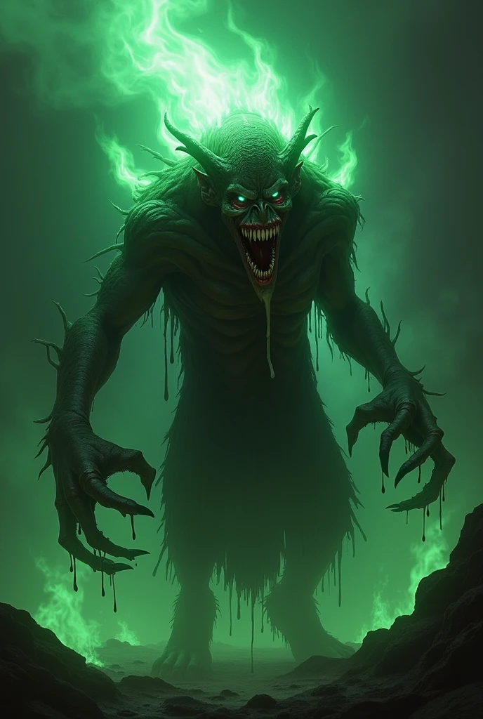Demonic creature with pumpkin head , just art for dark metal music, com asas infernais do diabo, demonic creature, arte de fantasia de terror, demonic monster, Chtulhu, one a demon-like creature, one a demon - like creature, monstro corvo, cacodemon, fat ripped satanic creature, carrion, Jabberwocky --auto