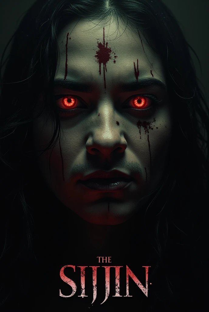 Horror, dark demons black, red fired, darkness